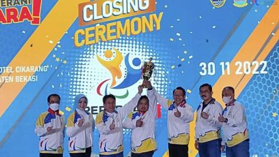 Kabupaten Bekasi Sukses Kawinkan Trofi Juara Umum Porprov dan Peparda