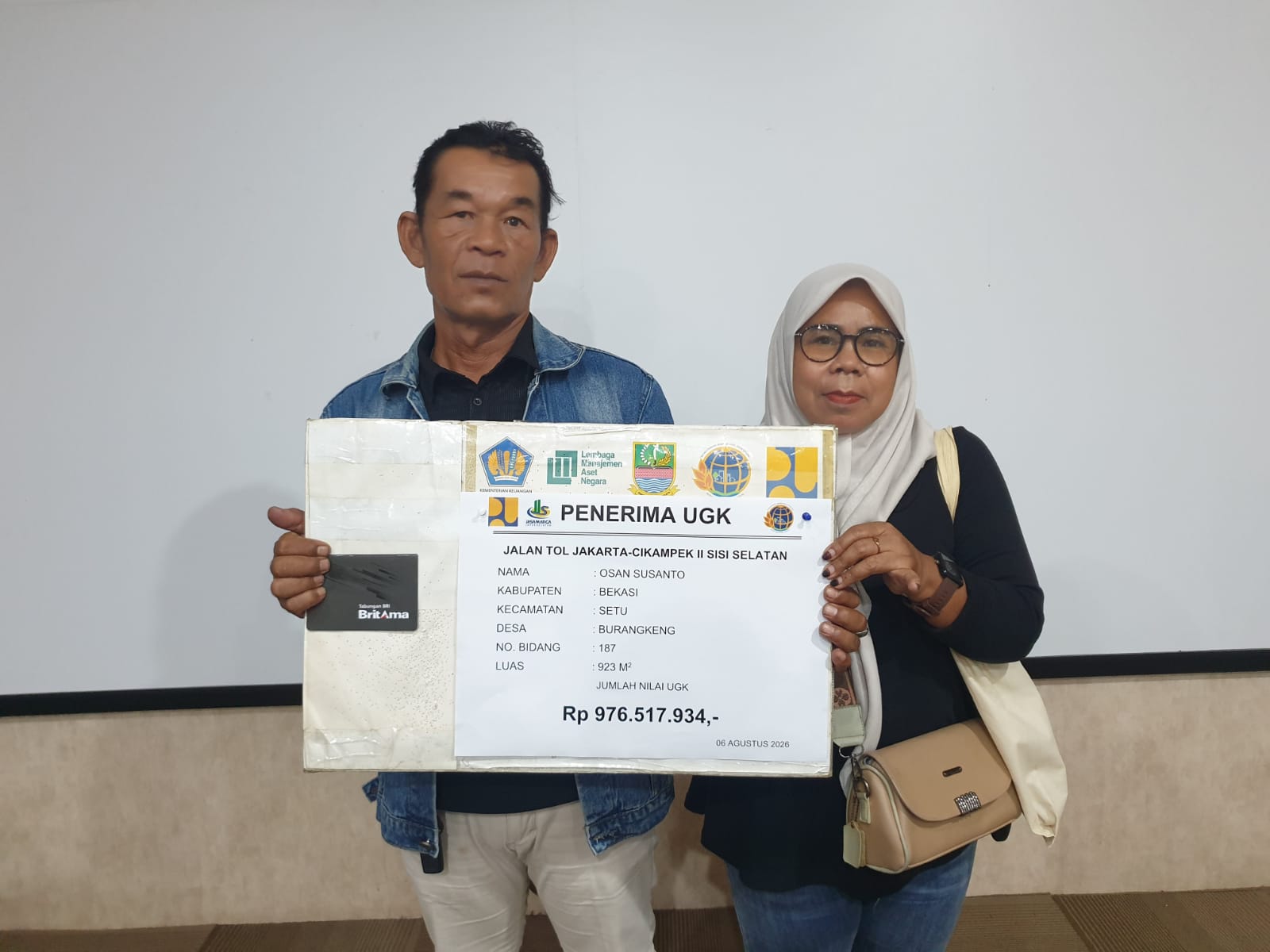 BPN Kab. Bekasi Salurkan Ganti Rugi untuk 31 Bidang Tanah Tol Japek II Selatan dan Tol Cimaci
